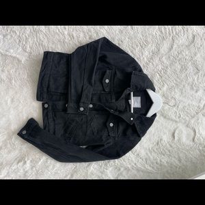 Black denim jacket. Worn twice. Perfect condition